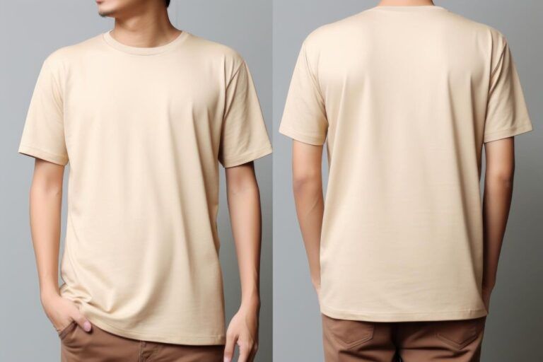 camiseta bege masculina